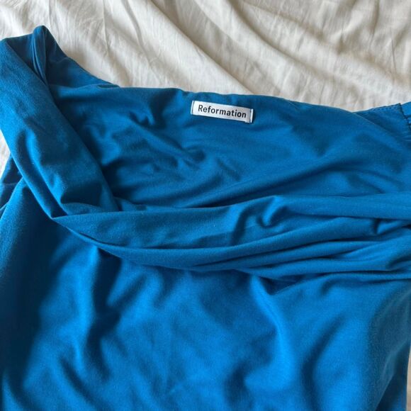 Reformation Women's Blue Dress - Picture 2 of 5